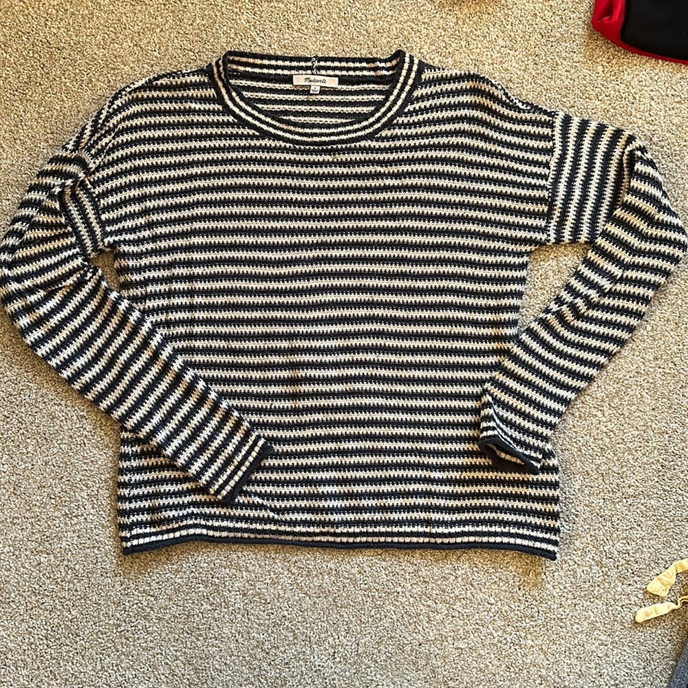 Madewell Seagrove Pullover Sweater in Stripe
